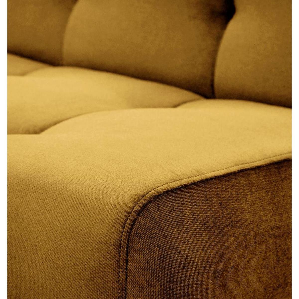 3-SITZER Schlafsofa Nancy gelb - Gelb, Holz/Textil (220/89/93cm) - Beautysofa