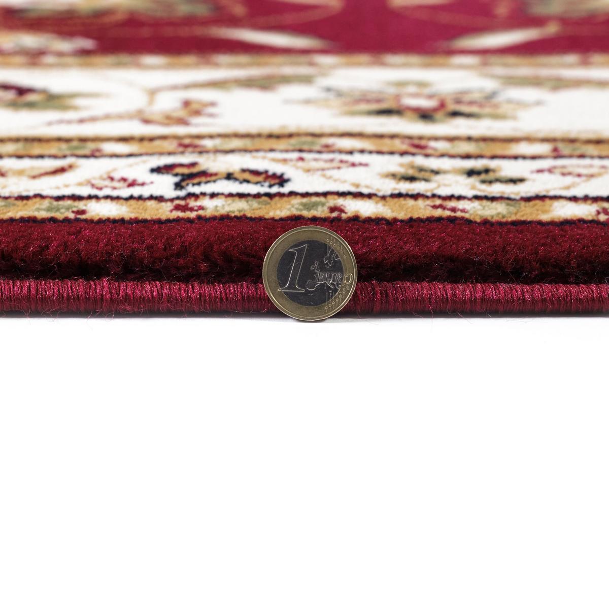 TEPPICH GLAZERT, klassisch-floral, Rot, 120 x 170 cm - Rot, Textil (170/120cm) - KADIMA DESIGN