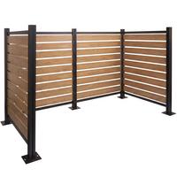 MÜLLTONNEN-ZAUN Hellbraun - Hellbraun, Metall (206/130/110cm) - MCW