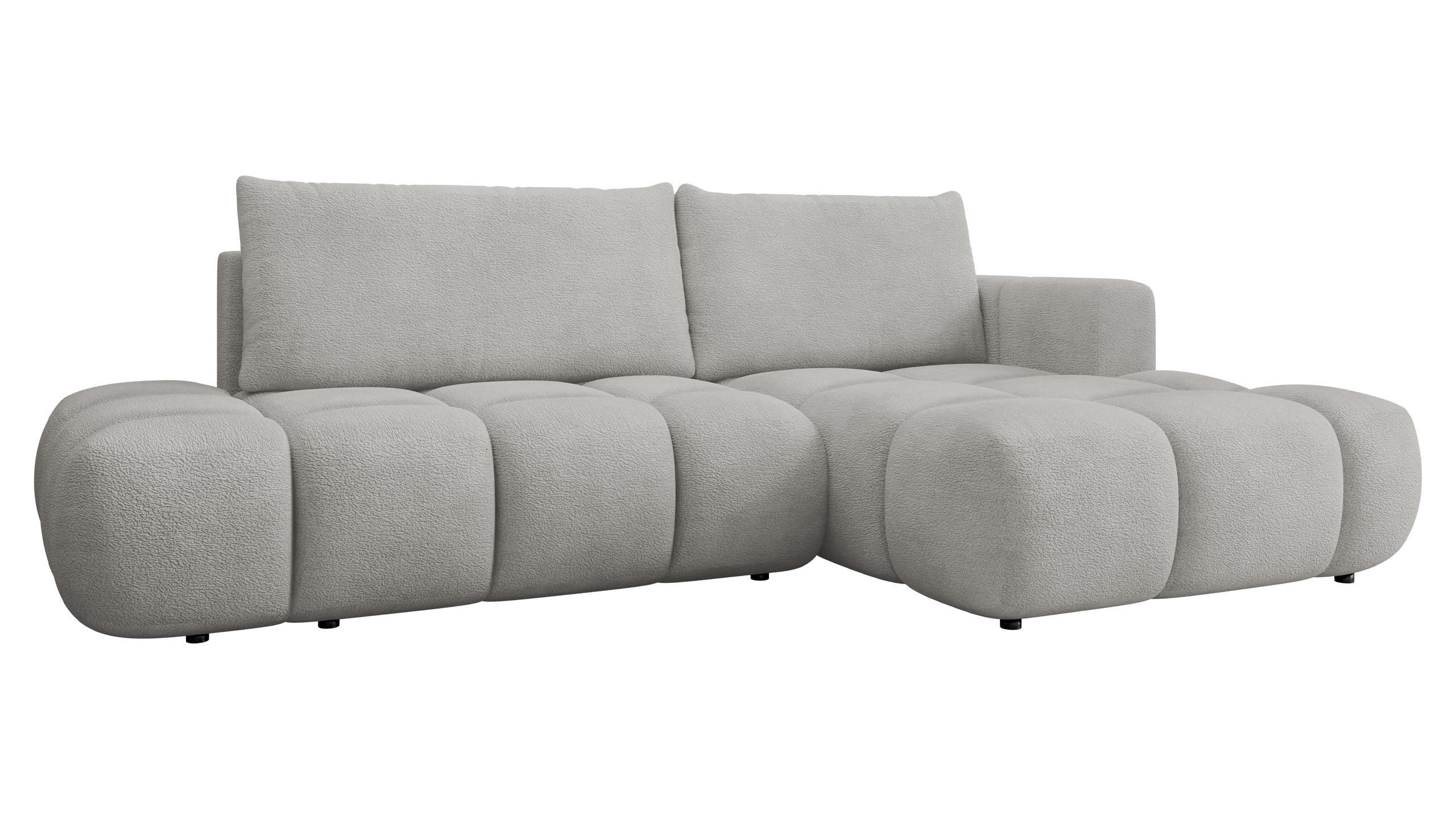 ECKSOFA Soffi, Seite: Rechts - Schwarz/Grau, Holz/Kunststoff (283/166cm) - MIRJAN24