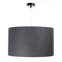 HÄNGELEUCHTE Grau 40/25 cm - Silberfarben/Grau, Kunststoff (40/0.5/25cm) - ONZENO