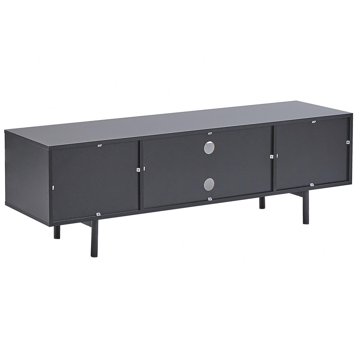 TV-MÖBEL Hellbraun, Schwarz SALINA 40/140/45 cm - Hellbraun, Holzwerkstoff (140/45/40cm) - Beliani