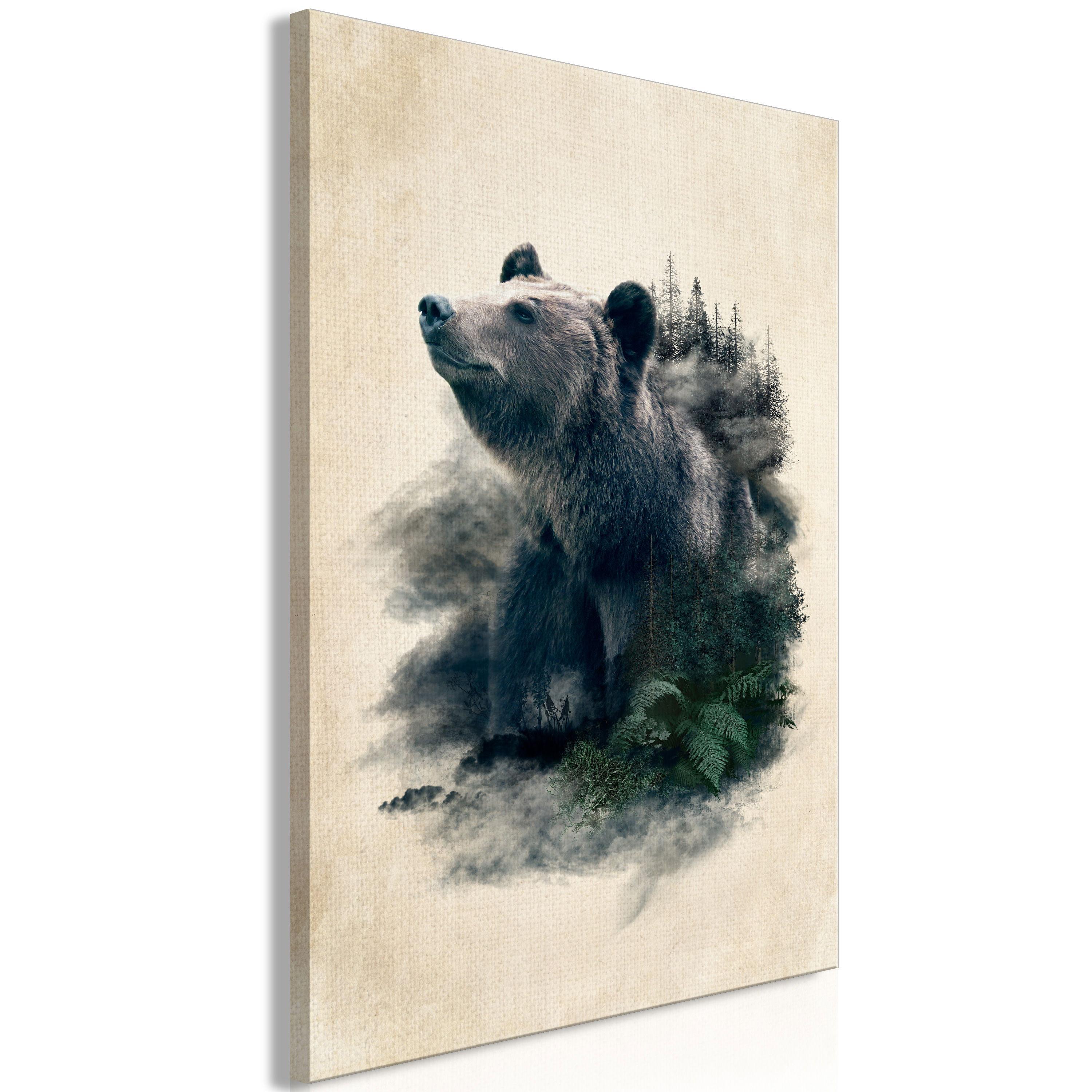 KUNSTDRUCK Braun 60/90 cm - Braun/Grau, Textil (60/90cm) - KUNSTLOFT