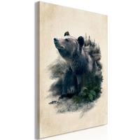 KUNSTDRUCK Braun 40/60 cm - Braun/Grau, Textil (40/60cm) - KUNSTLOFT