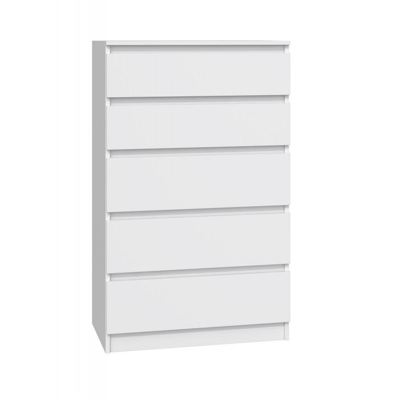 KOMMODE Weiß 70/109,5/40 - Weiß, Holzwerkstoff (70/110/40cm) - RAUMHIRSCH FURNITURE