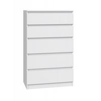 KOMMODE Weiß 70/109,5/40 - Weiß, Holzwerkstoff (70/110/40cm) - RAUMHIRSCH FURNITURE