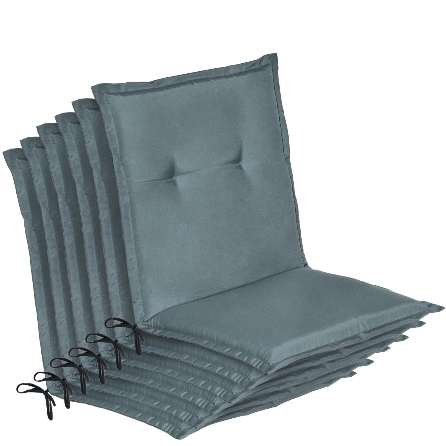 NIEDERLEHNER Loft NL 100x50x6cm Taubenblau (6tlg) - Blaugrau, Textil (50/100cm) - Beautissu 