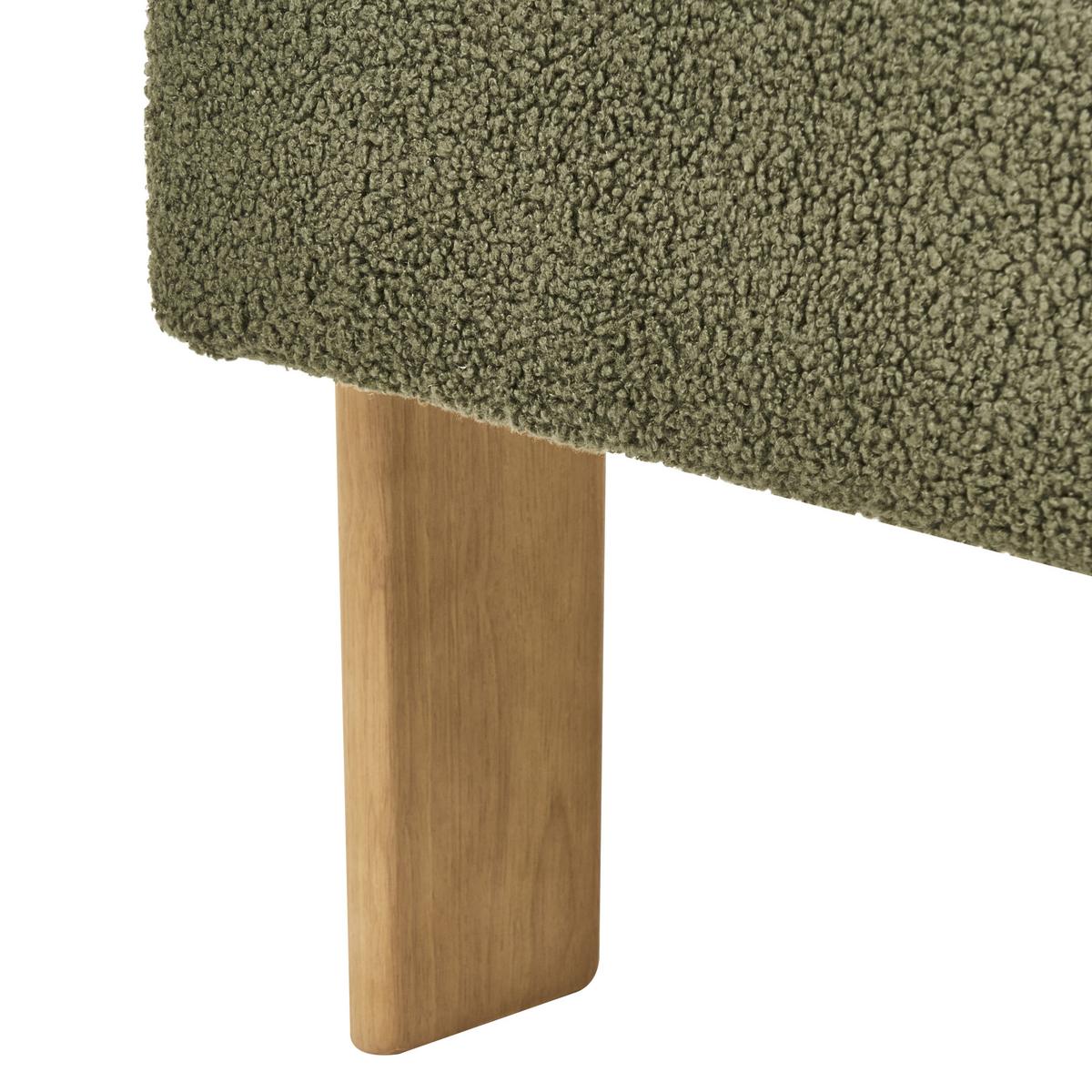 SESSEL Bouclé Grün/Hellbraun Ilbro - Braun/Grün, Textil (77/76/68cm) - Beliani
