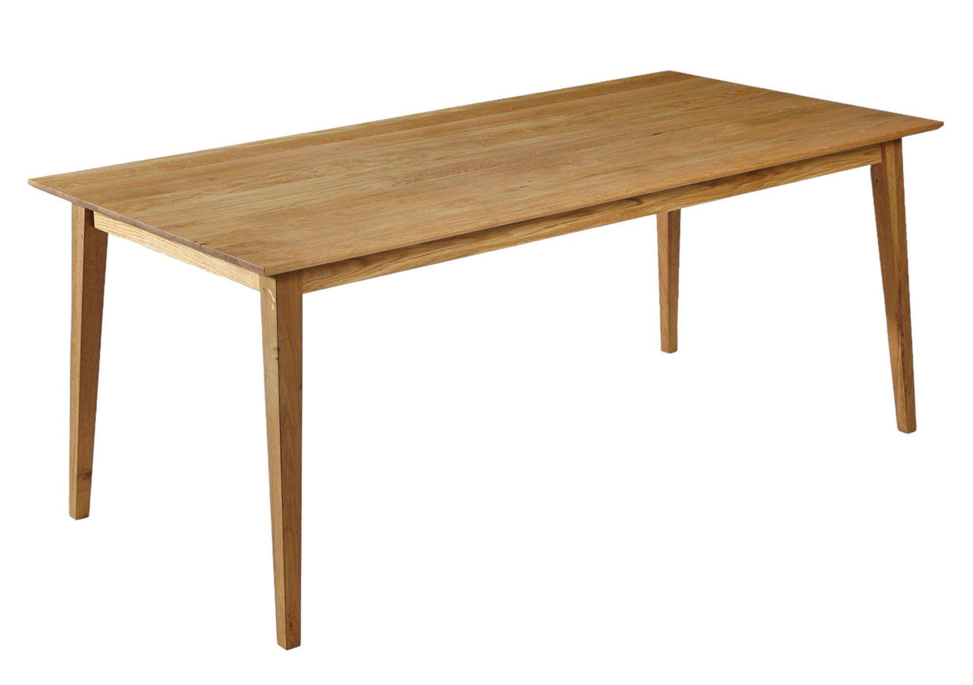 ESSTISCH Massiv Darice 160 x 90 x 75 Esszimmertisch Holz massiv Wildeiche geölt - Naturfarben, Holz (160/90/75cm) - 58aufmkessel