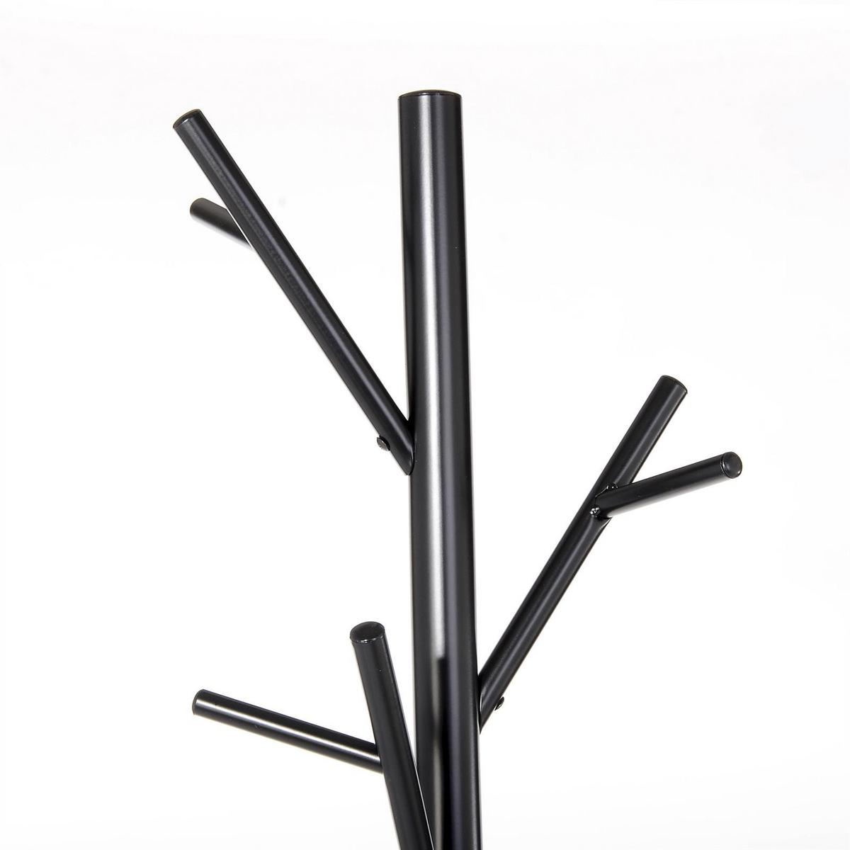 KLEIDERSTÄNDER ZENO schwarz - Schwarz, Metall (30/177/30cm) - IDIMEX