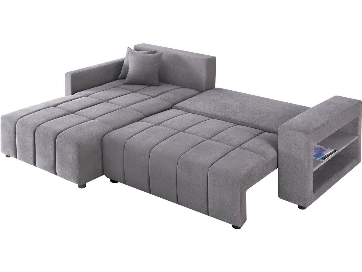 ECKSOFA trocadero Grau - Grau, Textil (178/264cm) - Habitat Garten