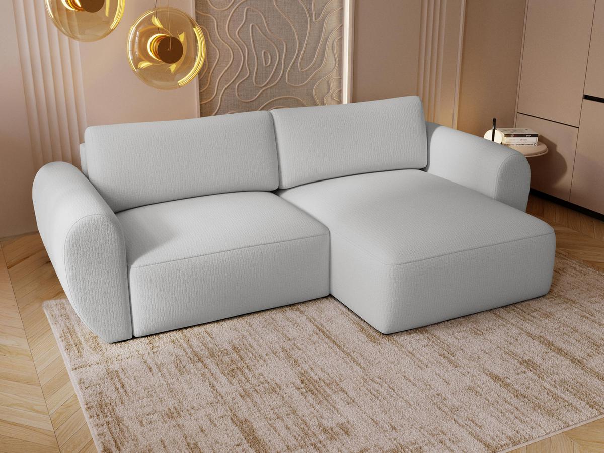 ECKSOFA Suzi - Hellgrau/Schwarz, Holzwerkstoff/Kunststoff (147/261cm) - MIRJAN24