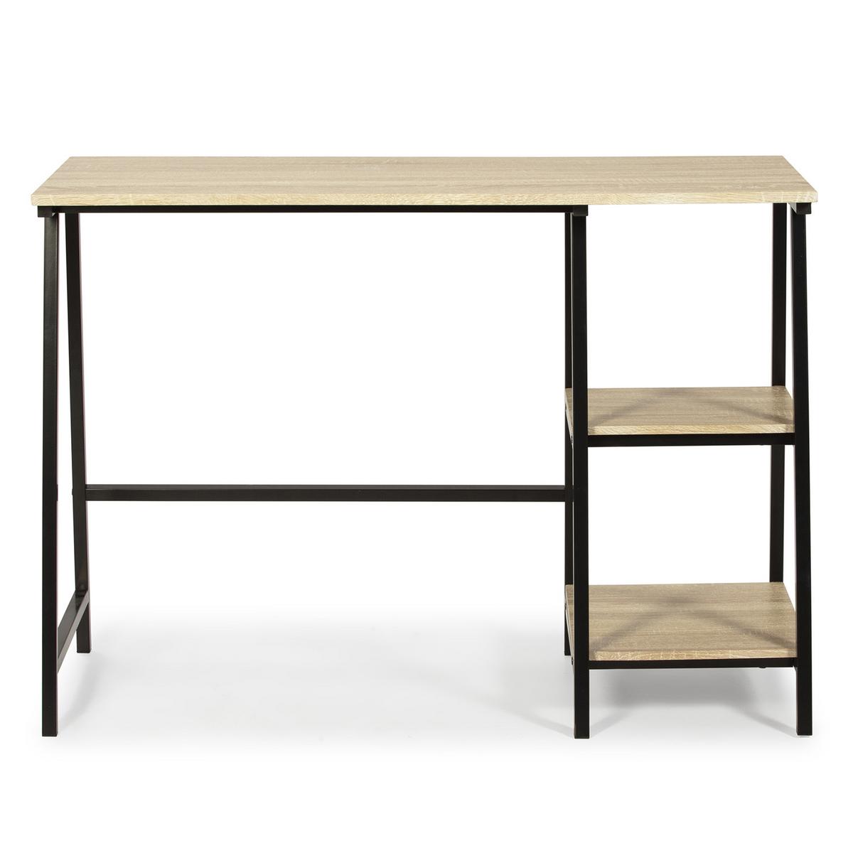 SCHREIBTISCH 105/47/75 Lisboa Schwarz - Schwarz, Holzwerkstoff (47/105/75cm) - VS Venta-stock