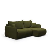 ECKSOFA Claudio 3 Sitzplätze Grün - Grün, Holz (207/148cm) - Petits-meubles