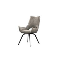 DREHSTUHL SIVO Hellgrau Webstoff - Hellgrau, Textil (57/95/56cm) - KAWOLA