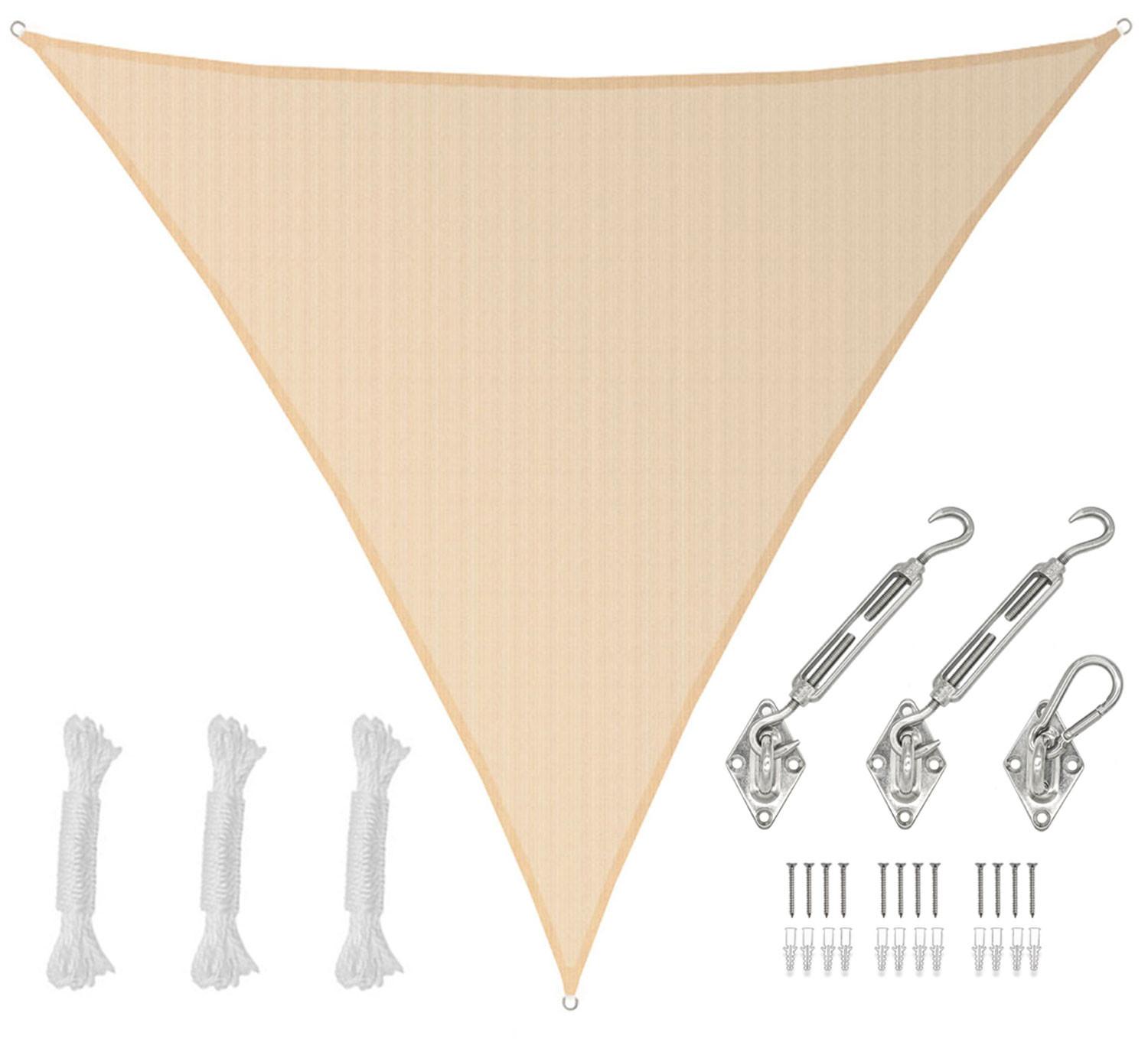 SONNENSEGEL Luftdurchlässig 600 cm Beige - Beige, Kunststoff (600/600cm) - Amanka