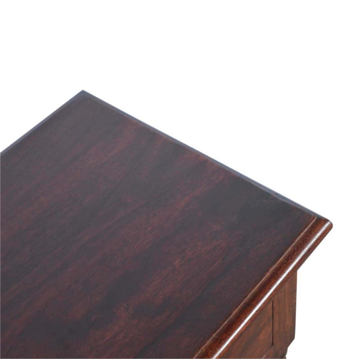 TISCH IN KASTANIENFARBE, 1 SCHUBLADEN, 2 REGAL, DUNKELBRAUN - Dunkelbraun, Holz (60/35/70cm) - Artisan Furniture