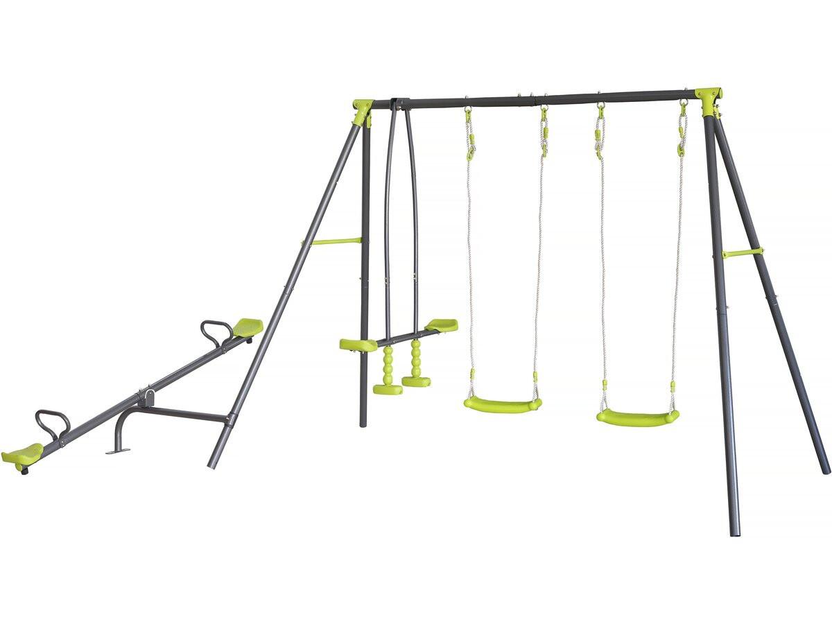 KLETTERGERÜST AUS STAHL basile Grün - Grün, Metall (240/195/342cm) - Habitat Garten
