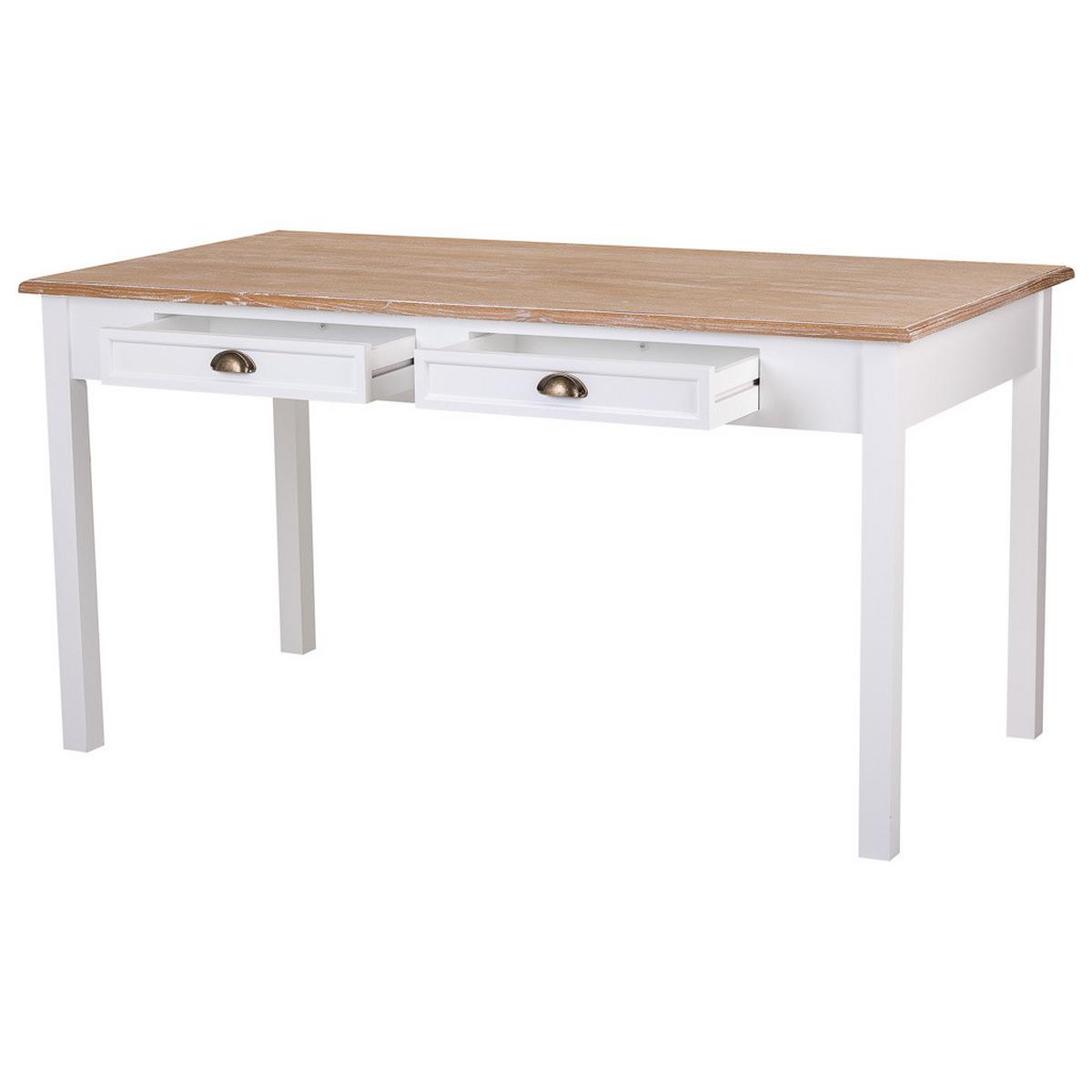 TISCH aus Holz, weiß, 150x80x78cm - Weiß, Holzwerkstoff (80/150/78cm) - Wanderlust