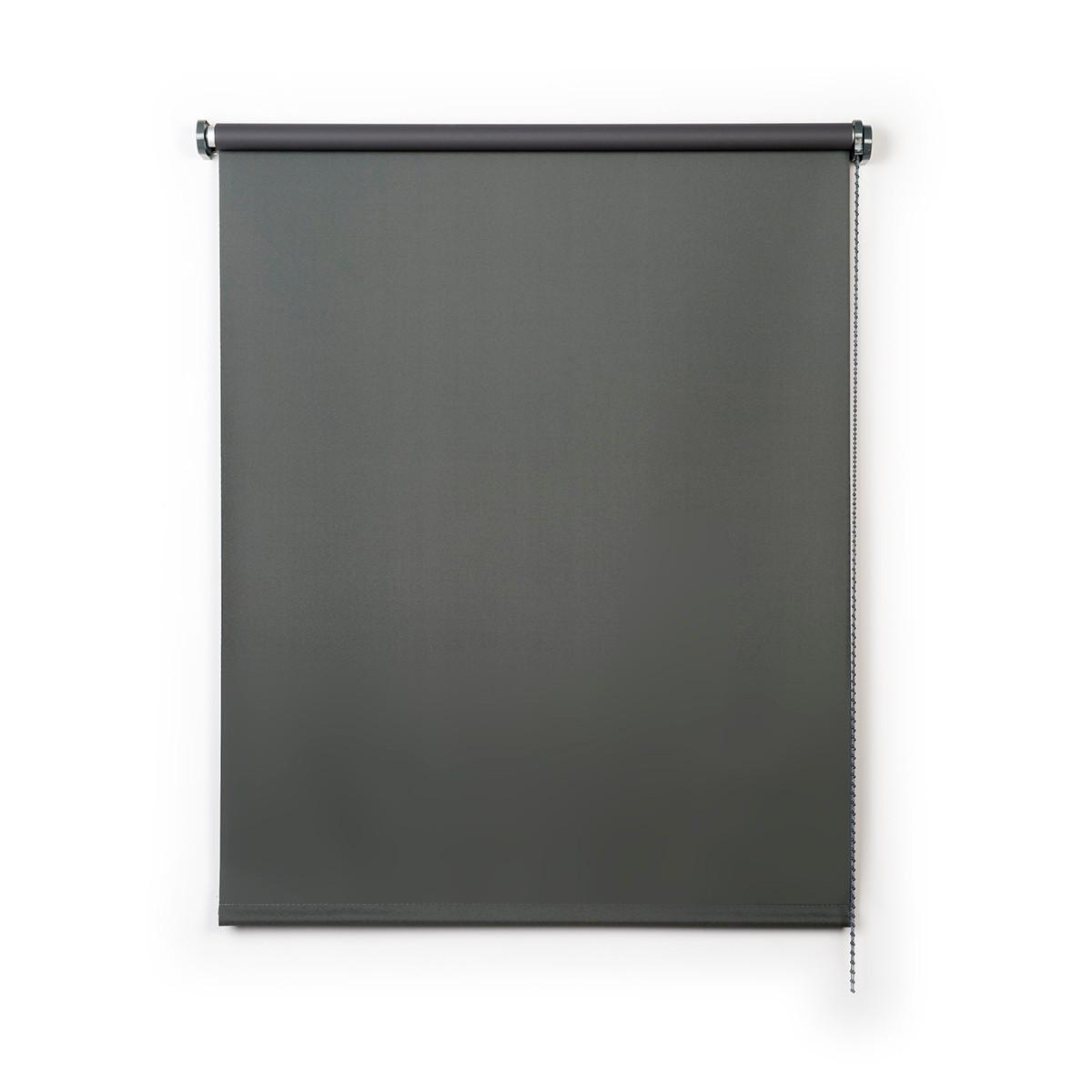 VERDUNKELUNGSROLLO Dunkelgrau 100x250 cm - Grau, Kunststoff (100/250cm) - STORESDECO