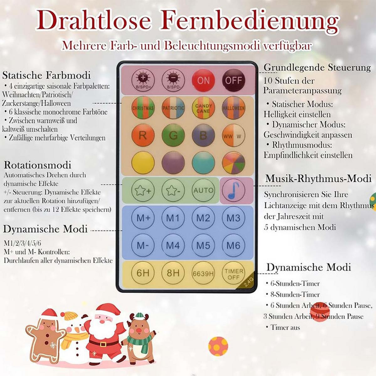 WEIHNACHTSBAUM mit 250 APP-gesteuerten RGB-Lichtern 150cm Grün - Grün, Metall (150cm) - COSTWAY