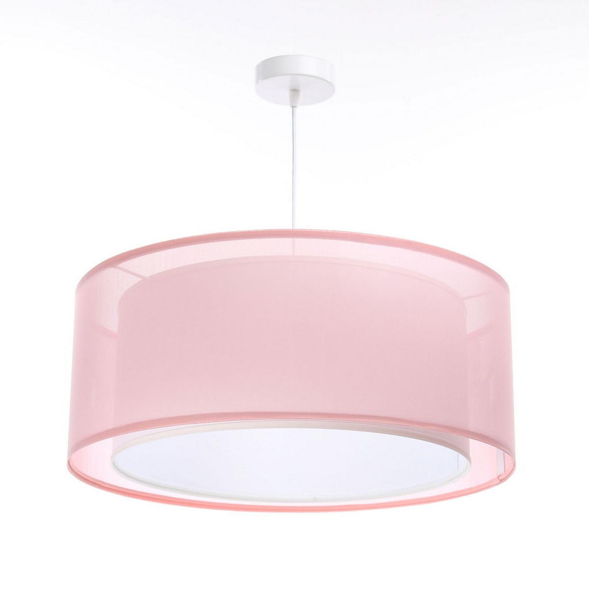 HÄNGELEUCHTE Rosa 60/22 cm - Pink/Weiß, Kunststoff (60/1.5/22cm) - ONZENO