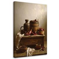 LEINWANDBILD Essen & Trinken 40x60cm - Braun, Textil (40/60cm) - Feeby