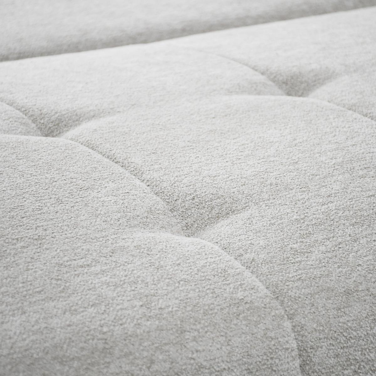 ECKSCHLAFSOFA Dallas mit Bettkasten, 255 cm, Creme, rechts, Velour-Stoff - Beige, Textil (255/175cm) - Beautysofa