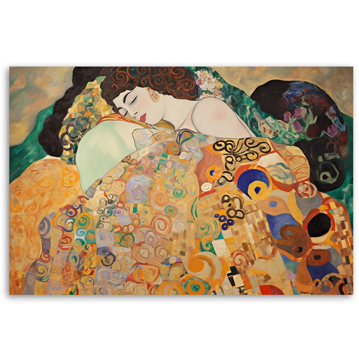 KUNSTDRUCK Gold 90/60 cm - Goldfarben, Textil (90/60cm) - KUNSTLOFT