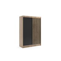 KLEIDERSCHRANK VILAN mit Lamel - 150 cm - Sonoma Eiche|Eiche Wotan - Eiche Wotan/Sonoma Eiche, Holzwerkstoff (150/215/61cm) - ALTDECOR