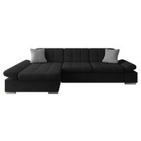 ECKSOFA Montana, Seite: Links - Schwarz, Holz/Textil (278/161cm) - MIRJAN24