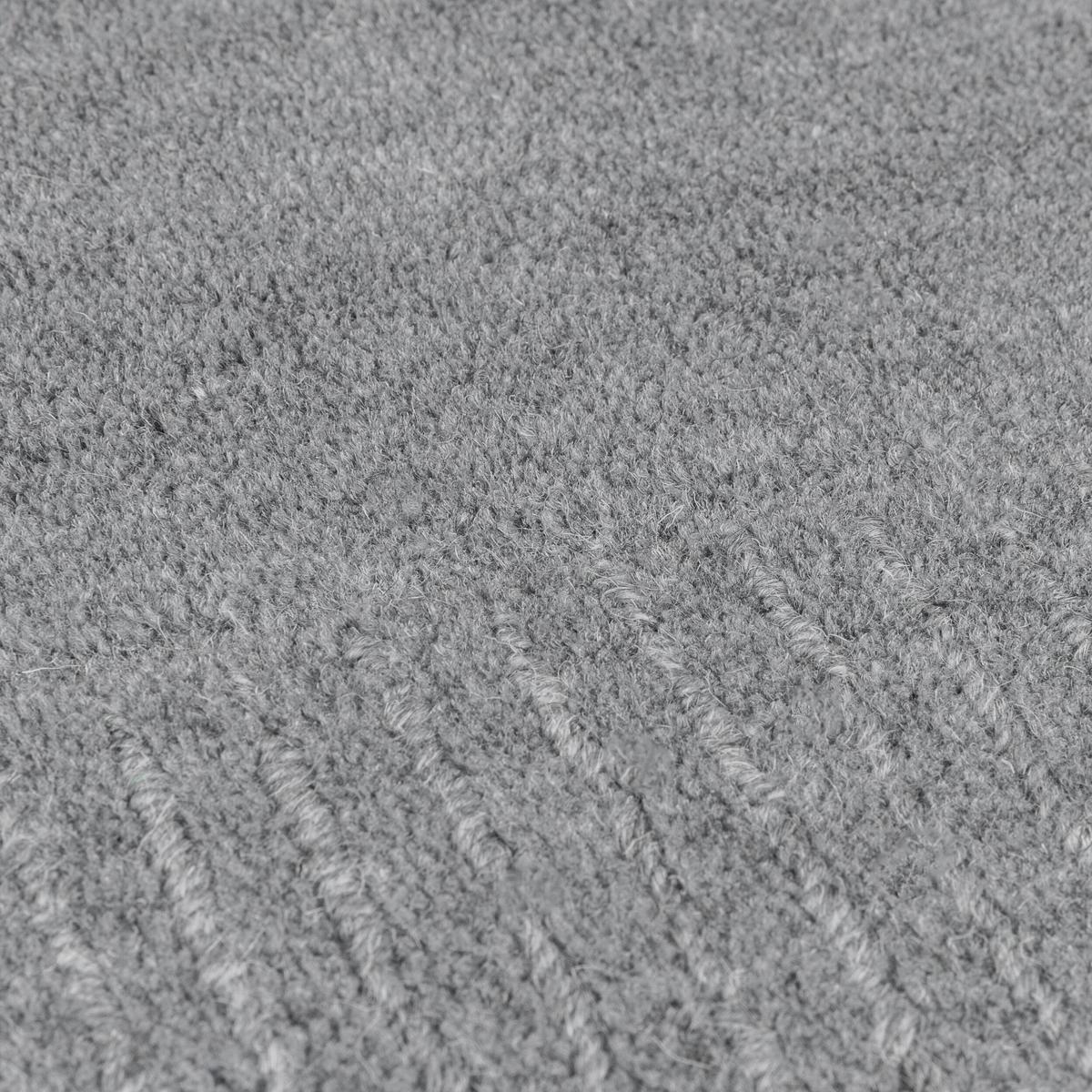 WOLLTEPPICH MOLE, einfarbig, Grau meliert, 200 x 290 cm - Grau, Textil (290/200cm) - KADIMA DESIGN
