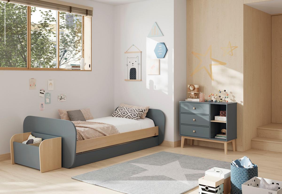 KOMMODE Esteban Grün 90/40/81 cm - Grün, Holz (40/81/90cm) - Calicosy