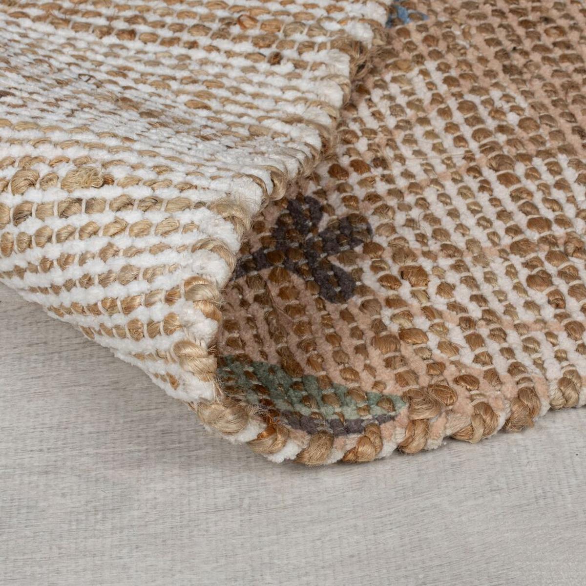 JUTETEPPICH handgewebt JED, floral, Natur, 60 x 230 cm - Braun, Textil (230/60cm) - KADIMA DESIGN