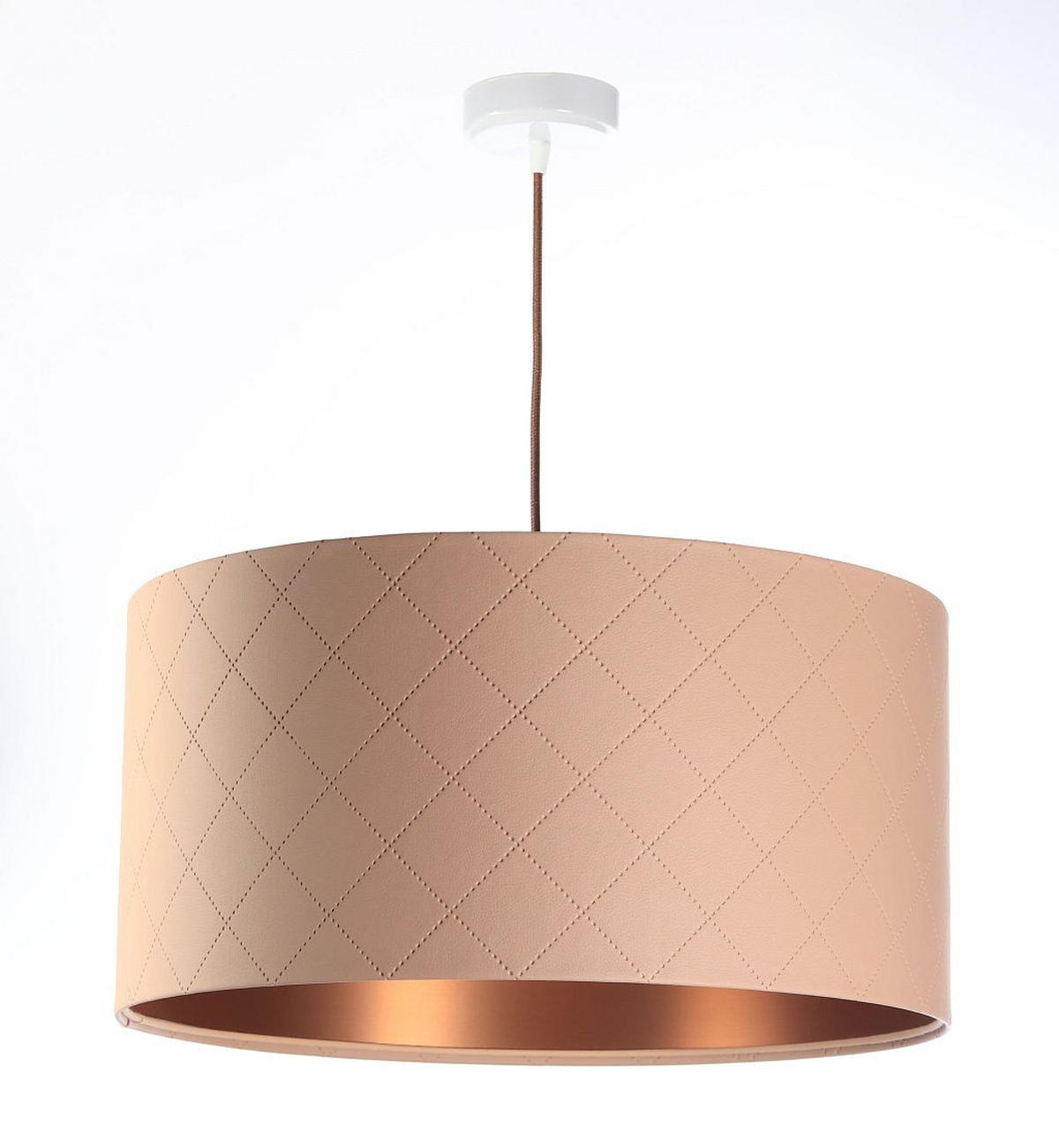 HÄNGELEUCHTE Kupfer 50/25 cm - Beige/Kupferfarben, Kunststoff (50/0.8/25cm) - ONZENO