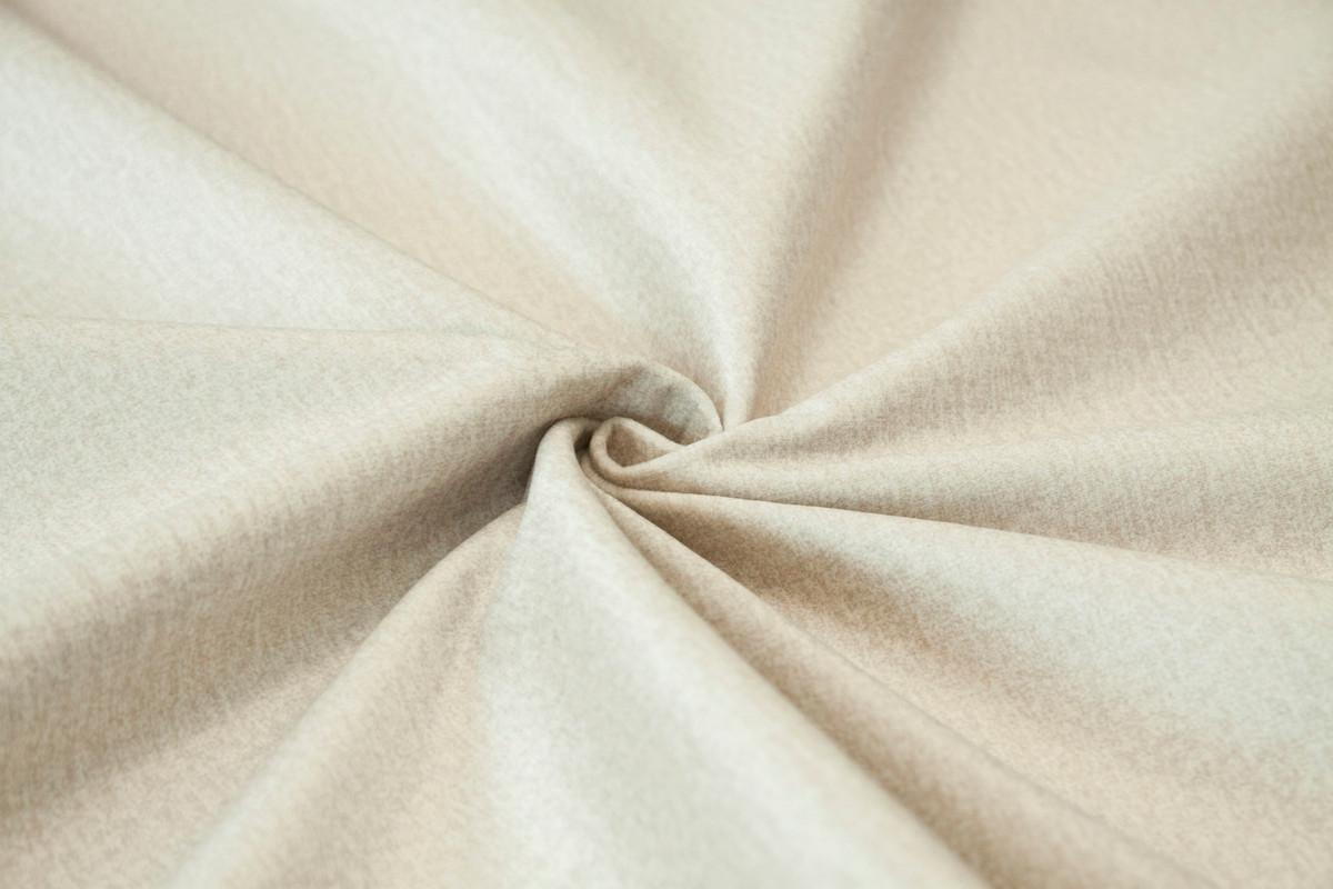 ECKSOFA ANTON rechts, mit Schlaffunktion und Bettkasten Creme - Chromfarben/Creme, Textil/Metall (274/203cm) - Idohome