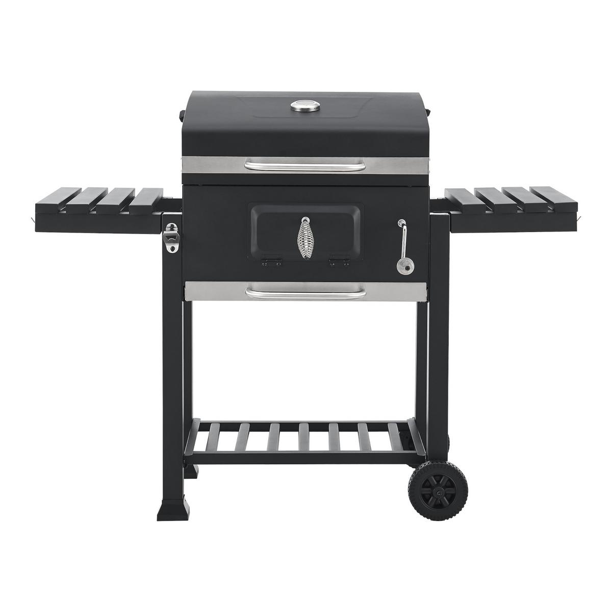 GRILLWAGEN Arnad - Schwarz, Metall (135/105/47.5cm) - casa.pro
