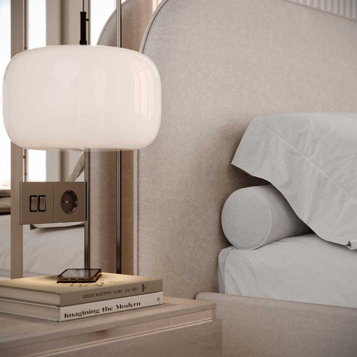 POLSTERBETT OLIMPIA mit Bettkasten 120x200, Castel 04 - Creme, Textil (120/200cm) - Lookway
