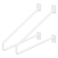 REGALHALTERUNG 2er Set - Weiß, Metall (18/2.3/26.5cm) - ML-DESIGN
