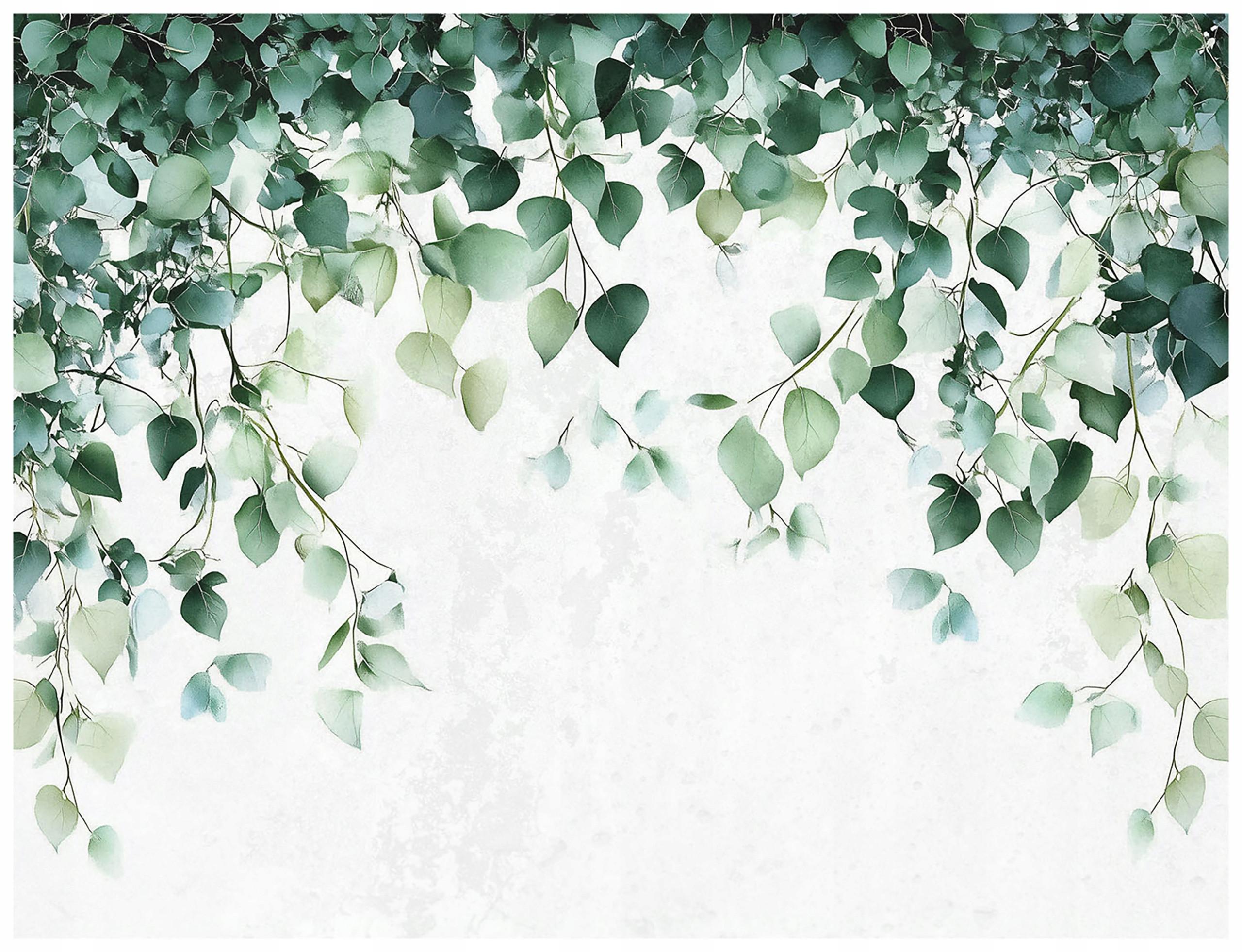 FOTOTAPETE Blätter Grün Nature Wohnzimmer Vliestapete 200x140 - Grün, Papier (200/140cm) - Wallarena