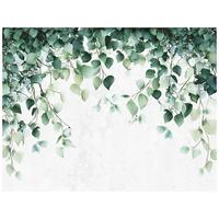 FOTOTAPETE Blätter Grün Nature Wohnzimmer Vliestapete 200x140 - Grün, Papier (200/140cm) - Wallarena