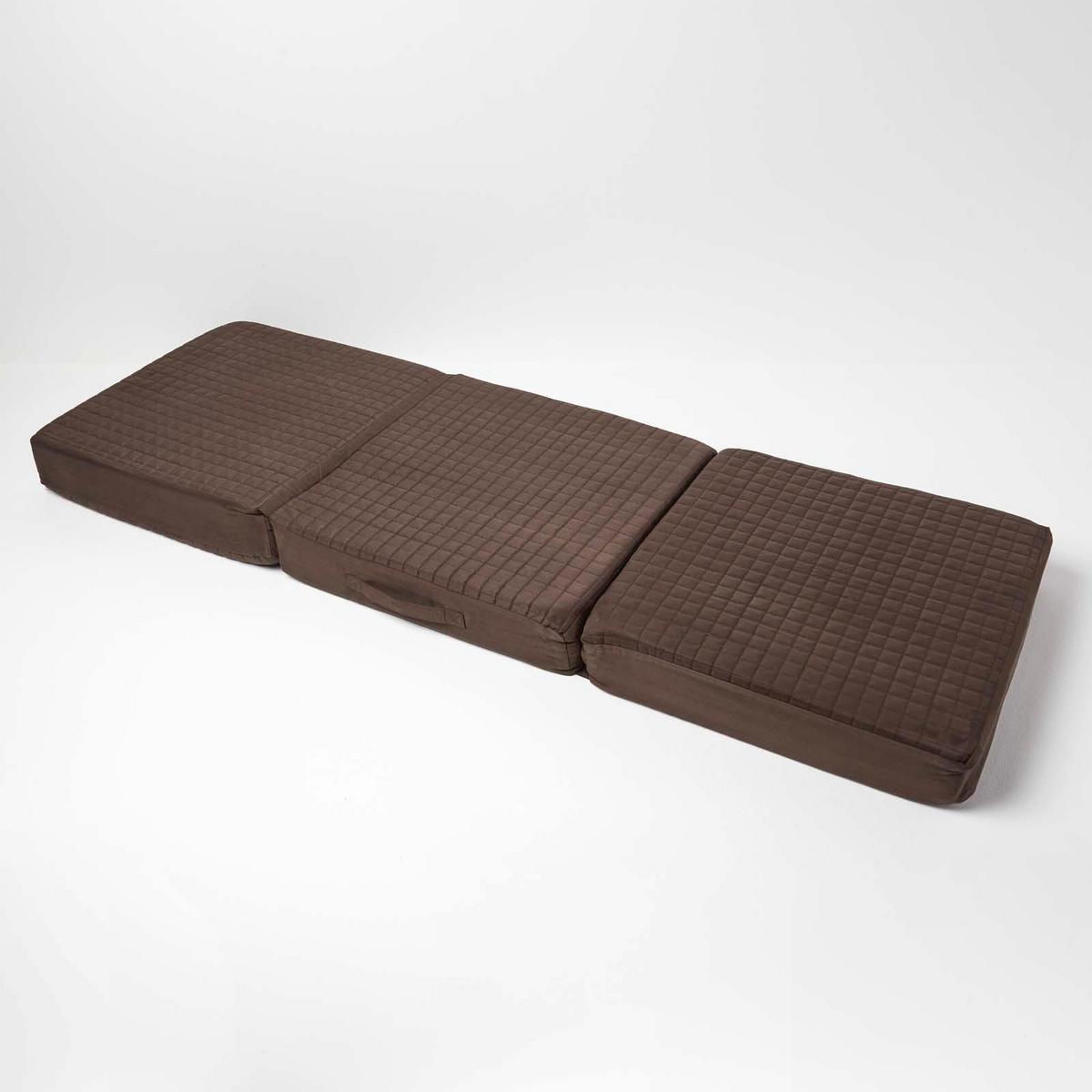 SOFA-AUFLAGE Velours braun 150/50/10 cm – langes Sitzkissen orthopädisch - Braun, Textil (150/50/10cm) - Homescapes