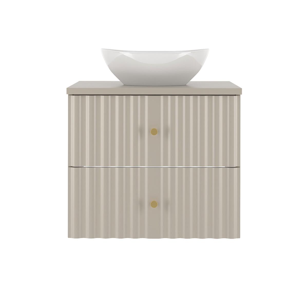 WASCHTISCH 60.6cm Izae Kaschmir - Beige, Holzwerkstoff (60.6/52.2/46.5cm) - Petits-meubles