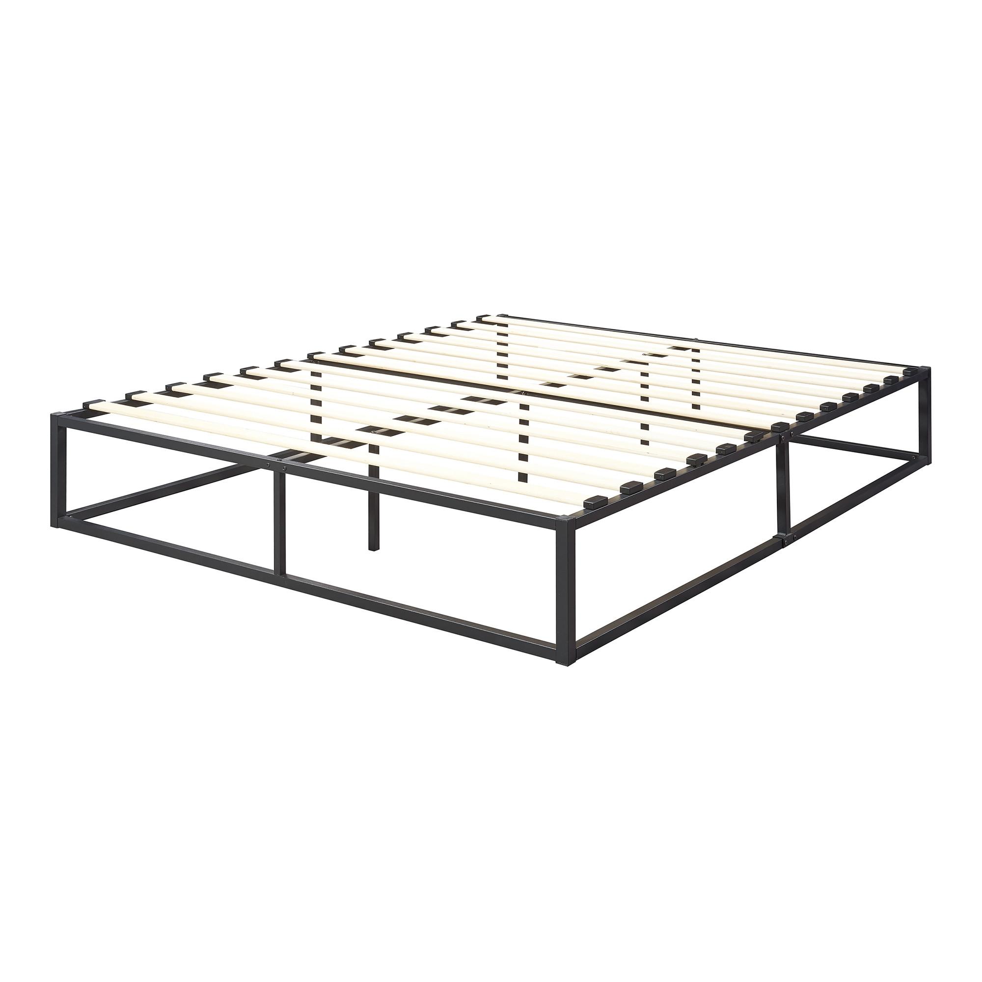 METALLBETT Kreta - Schwarz, Metall (140/200cm) - [en.casa]