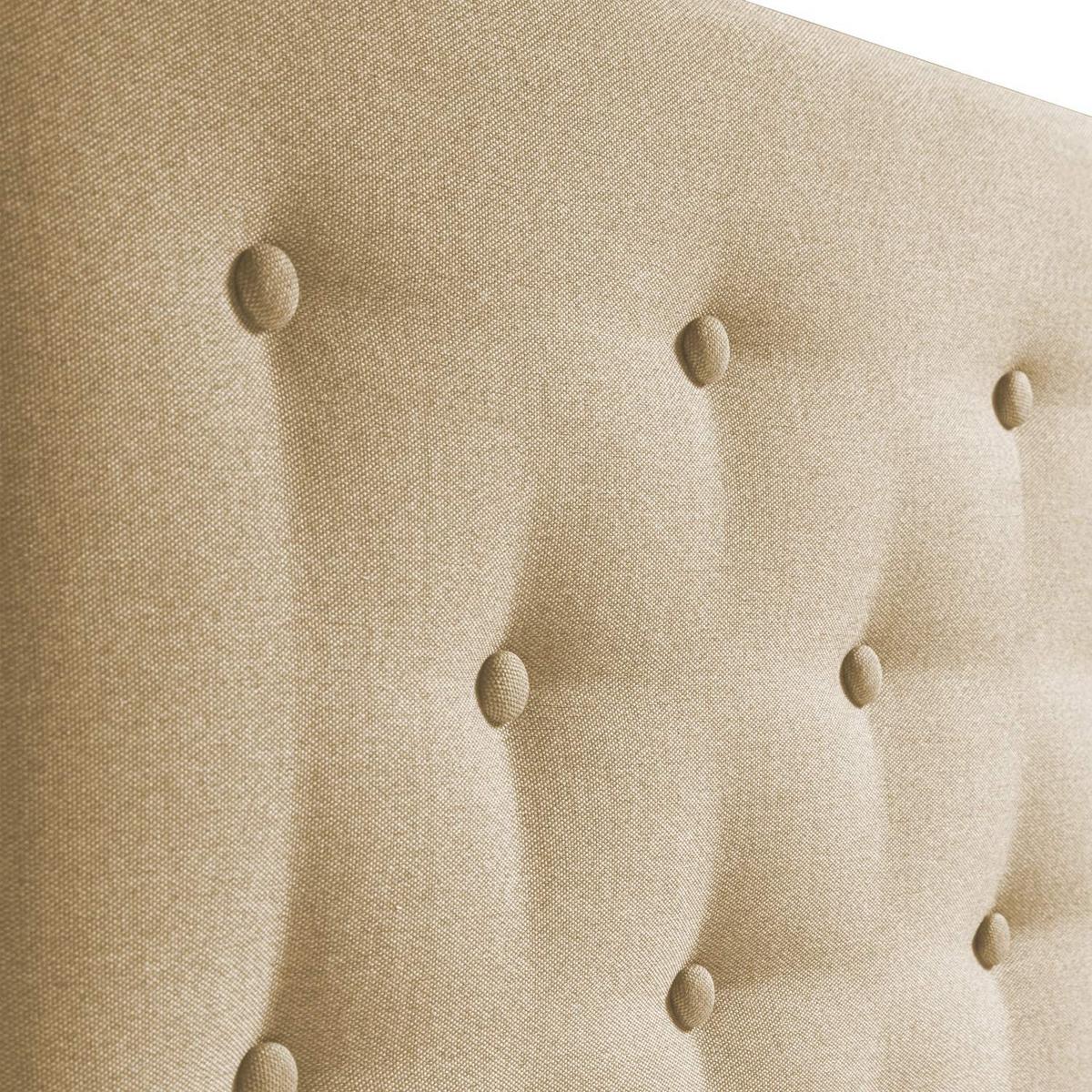 KOPFTEIL 160x100 cm Oslo beige - Beige, Textil (8/100/160cm) - VS Venta-stock