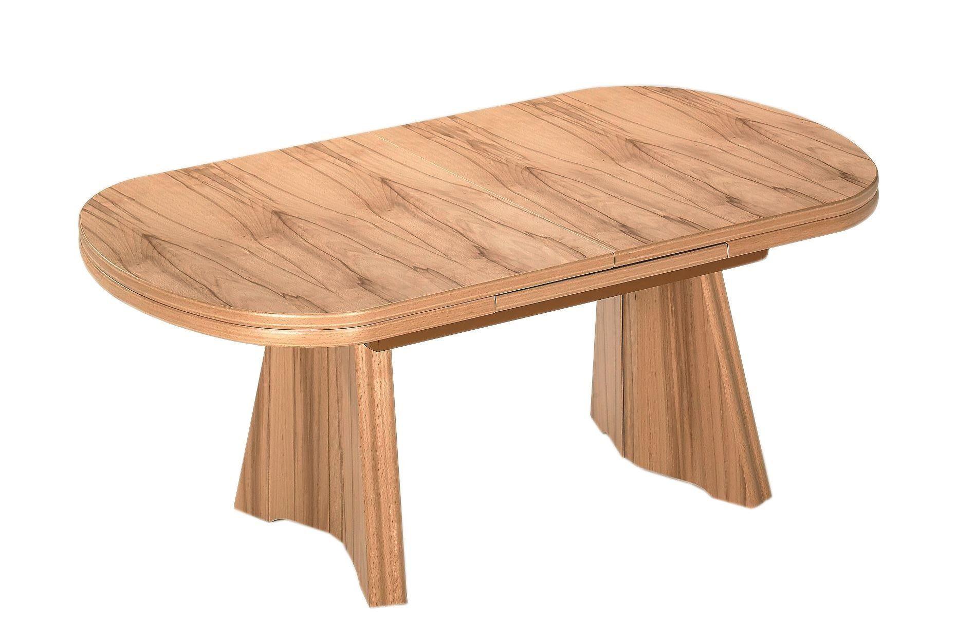 FUNKTIONSTISCH Cammy höhenverstellbar und ausziehbar 125(165,5) x 71 x 54-73 Couchtisch massiv Kernbuche - Ecru, Holz (125/71/54cm) - 58aufmkessel