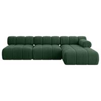 ECKSOFA modulares Sofa Razon-L2 - 285x160x70 cm Grün Cord - Grün, Holzwerkstoff/Textil (285/160cm) - ALTDECOR