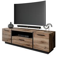 TV-ELEMENT ONYX LOFT 158 cm - Eichefarben/Schwarz, Holzwerkstoff (158/46/41.3cm) - Lookway
