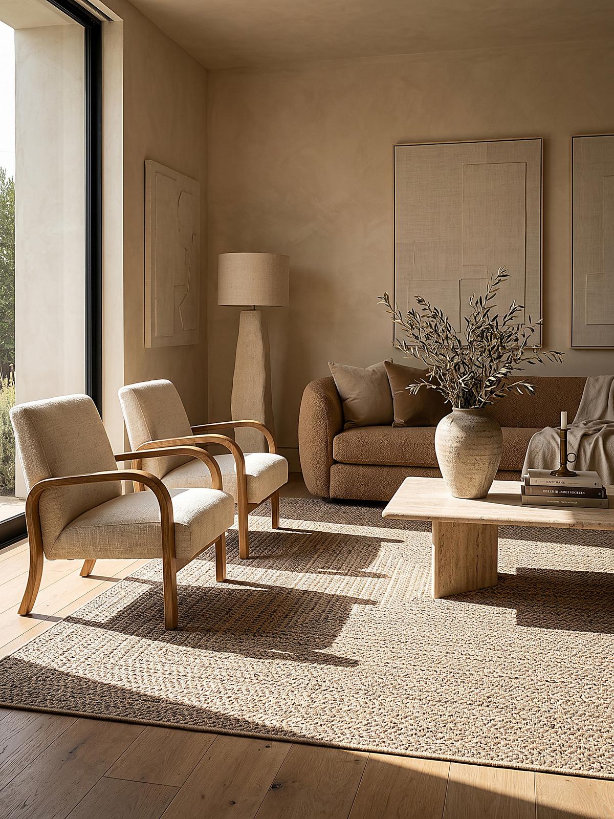 TEPPICHLÄUFER Bordüre CORDEV Polypropylen Natur 60 x 90 cm - Beige, Textil (60/90cm) - KADIMA DESIGN