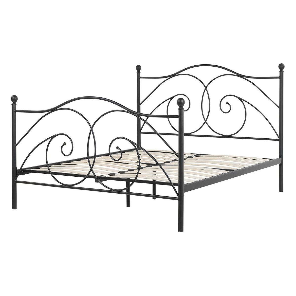 METALLBETT 140/200cm Schwarz Dinard - Schwarz, Metall (140/200cm) - Beliani